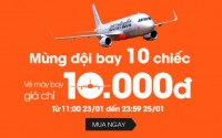 Jetstar vé máy bay giá 10.000 đồng - Jetstar ve may bay gia 10.000 dong